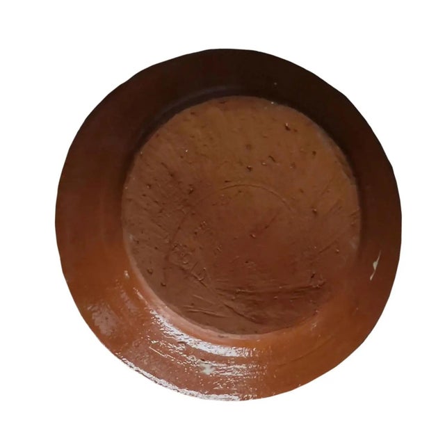 1960s Spanish Terracotta Plate For Sale - Image 5 of 5