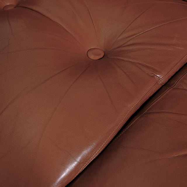 Italian Three-Seater Leather Sofa, 1970s For Sale - Image 12 of 18
