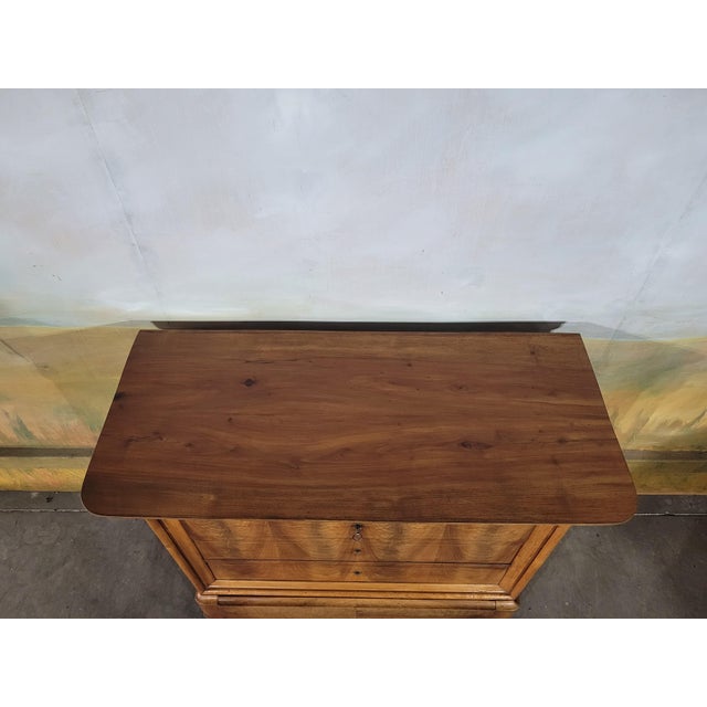 Small Louis Philippe Walnut Chest of Drawers For Sale - Image 5 of 13