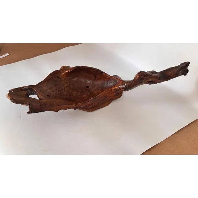 Vintage French Hand-Carved Wooden Basket, 1970s For Sale - Image 4 of 11