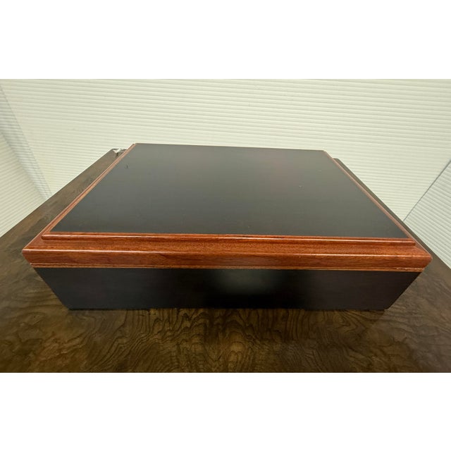 Early 21st Century Agresti Luxury Burl Wood Jewelry Box For Sale - Image 5 of 12