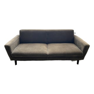 West Elm Oliver 72" Mid-Century Modern Sofa With Performance Velvet For Sale