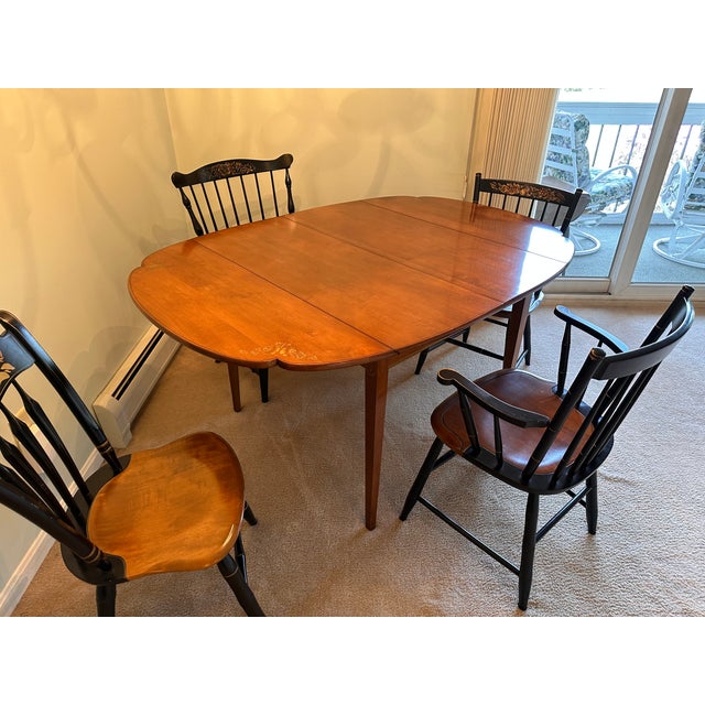 1960s Hitchcock Dining Table Chairish