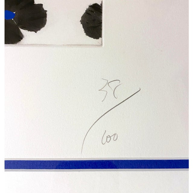Donald Sultan Etching Print "Black and Blues" Floral Signed Contemporary Pop Art For Sale In San Francisco - Image 6 of 8