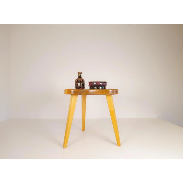 Scandinavien Modern Swedish Stool in Lacquered Birch, 1970s For Sale - Image 13 of 15