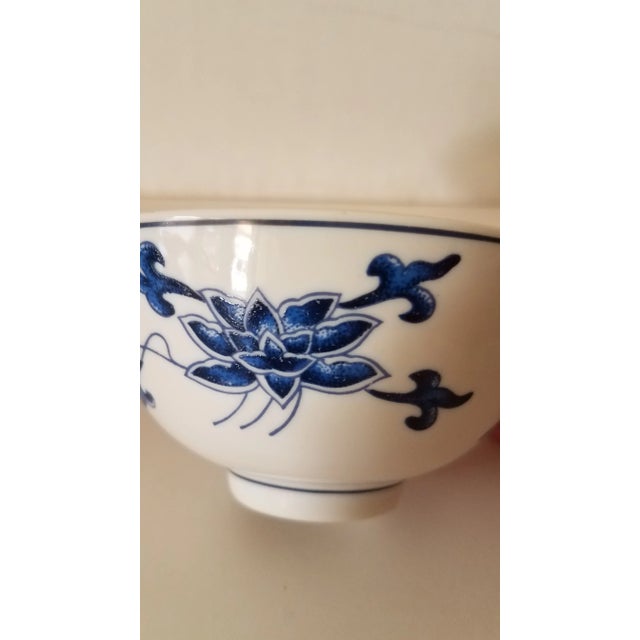 Vintage Great China Zhongdu Jingdez Porcelain Rice Bowls- Set of 4 For Sale - Image 4 of 7