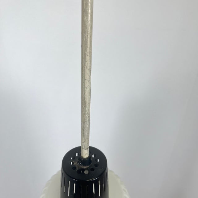 Mid-Century Modern Pendant Light in Glass and Metal Rod, 1970s For Sale - Image 10 of 16