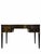 Elegant Federal-style writing desk finished in a rich black lacquer, accompanied by a matching chair. The desk features...