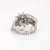 Stylish vintage mid century mixed cut diamond band crafted in 900 platinum (circa 1950s to 1960s). Marquise, round and...