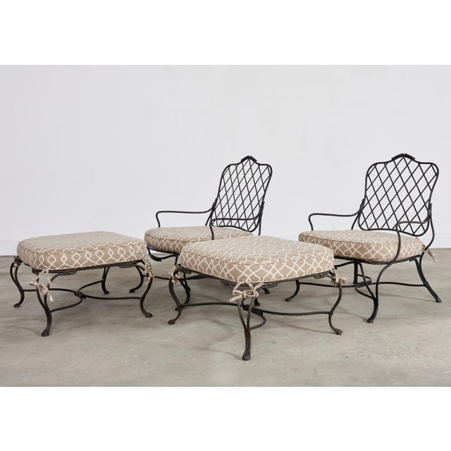 Rose Tarlow Style Iron Twig Garden Six-Piece Patio Suite For Sale - Image 10 of 18