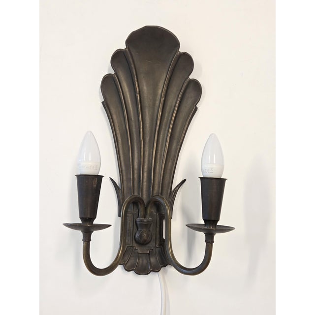 Model 7004 Wall Lamps from Paavo Tynell, 1930s, Set of 2 For Sale - Image 4 of 11