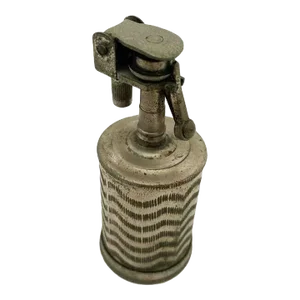 Hand Etched Cylinder Table Lighter, Circa 1930