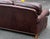Animal Skin Hickory Galleries by Wesley Hall Rolled Arm Leather Sofa For Sale - Image 7 of 10