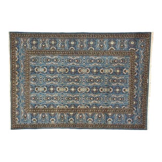 1970s Singed Persian Qum , 8'3" X 11'2" For Sale
