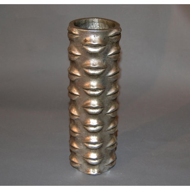 Jonathan Adler Modern Silver Lip Vase Romeo & Juliet, Thy Lips Are Warm