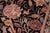 Floral 1990's Pak-Persian Black/Black Wool Rug - 3'0'' X 5'1'' For Sale In New York - Image 6 of 9