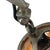 Art Deco Desk Lamp with Marbled Glass & Adjustable Shade For Sale - Image 6 of 9