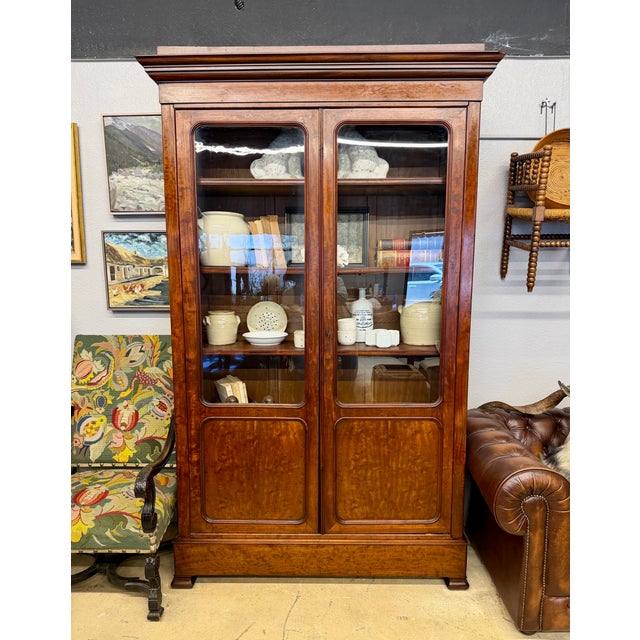 19th C French Louis Philippe Style Bibliothèque or Bookcase For Sale - Image 12 of 12