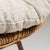 1960s French Tan Bamboo Upholstered Bowl Chair For Sale - Image 12 of 15