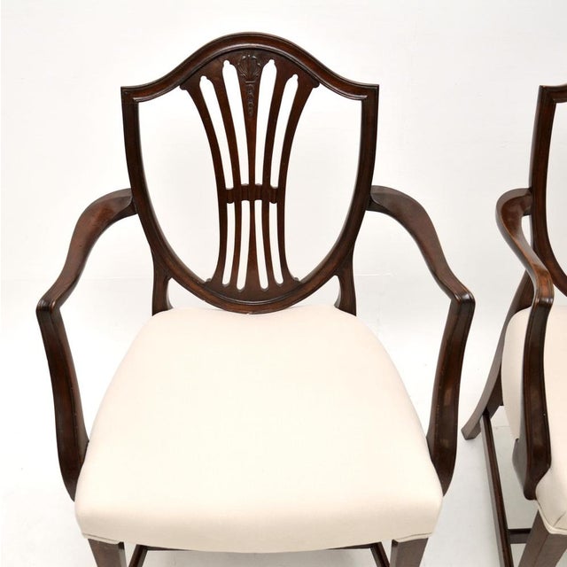 1900 - 1909 Georgian Carver Armchairs, 1900s, Set of 2 For Sale - Image 5 of 9