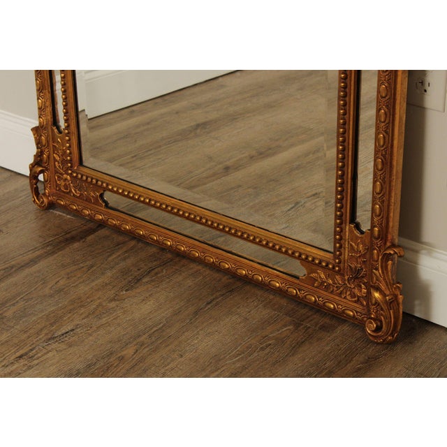 Mid 20th Century Large Ornately Gilt Carved Wall Mirror For Sale - Image 4 of 18
