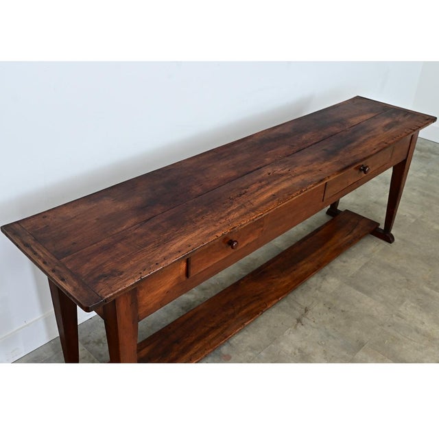 French 19th Century Walnut Console For Sale - Image 4 of 11