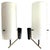 Metal Vintage Opaline Glass and Metal Wall Lights from Stilnovo, Italy, 1960s, Set of 2 For Sale - Image 7 of 7