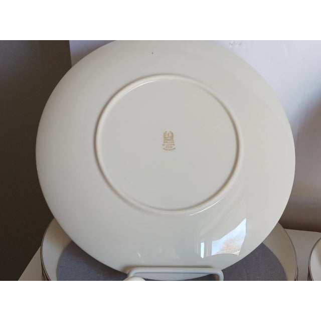 Ceramic Lenox Roses Ballad Bone China Dinnerware Usa Six 5-Pc Place Settings- 30 Pieces For Sale - Image 7 of 7