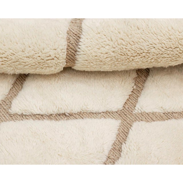 Contemporary Oversize Premium Hand-Knotted Moroccan Wool Rug | 14'6" X 10'3" | One of a Kind For Sale - Image 3 of 7