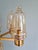 Metal Brass Chandelier with Amber Bubble Glass Globes, 1970s For Sale - Image 7 of 18