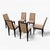 Six Dining Chairs – Elegant Wooden Dining Chairs, Modern, Contemporary, Faux Suede, Comfortable Seating For Sale - Image 13 of 18