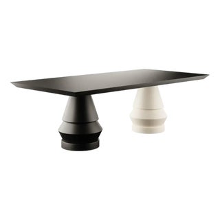 Tanglin Wood Dining Table in Black by Marnois For Sale