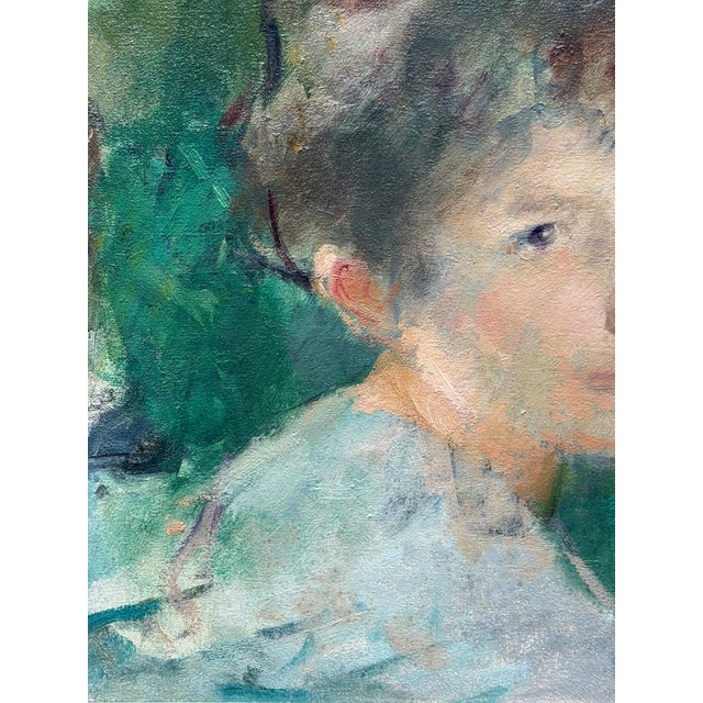 1960s Quarti Marcchio, Portrait of a Woman, 1960s, Oil on Canvas For Sale - Image 5 of 7