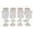 Vintage French Crystal Wine Glasses, Set of Eight For Sale