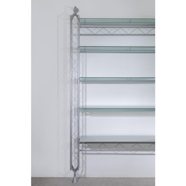 Gray Bookcase by De Pas Durbino & Lomazzi for Zero Disegno, 1990s For Sale - Image 8 of 15