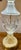 Mid 20th Century Crystal and Gold Toned Vintage Table Lamp For Sale - Image 11 of 12