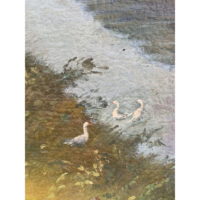 1990s Oil Painting Waiting for the Groom For Sale - Image 4 of 11