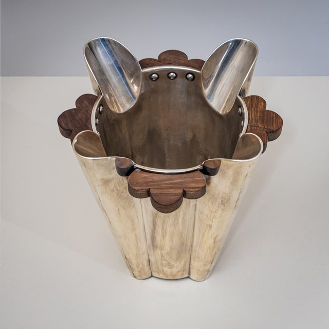 Metal Pair of “Camille” Champagne Coolers by Bořek Šípek by Drade, 1991 For Sale - Image 7 of 18