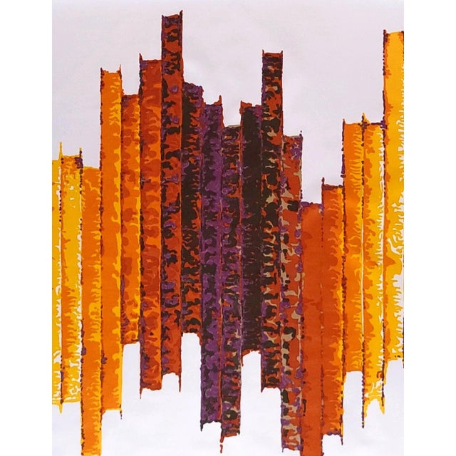Bauhaus Mid-Century Curtain Panels from Colnova, Germany, 1970s, Set of 2 For Sale - Image 3 of 6