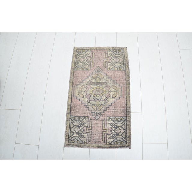 Handmade wool carpet in Turkish Anatolia , Vintage Oushak Rug,Turkish Vintage Anatolian Rug, Handmade wool Rug . One Of...