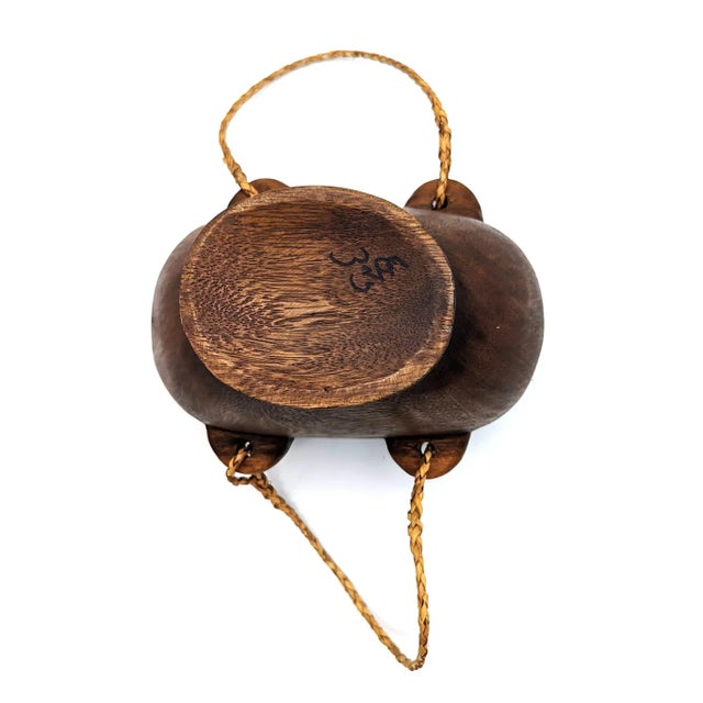 Vintage Artisan Crafted Wood Turkana Bowl From Kenya For Sale - Image 10 of 11