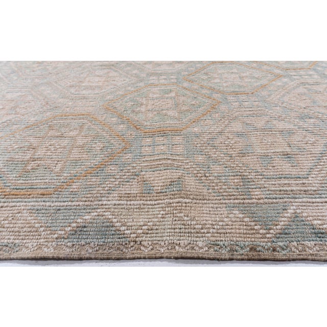 Contemporary Vintage Circa 1940 Tan Turkish Kilim Flatweave Rug 5ft 9in X 9ft 6in For Sale - Image 3 of 15