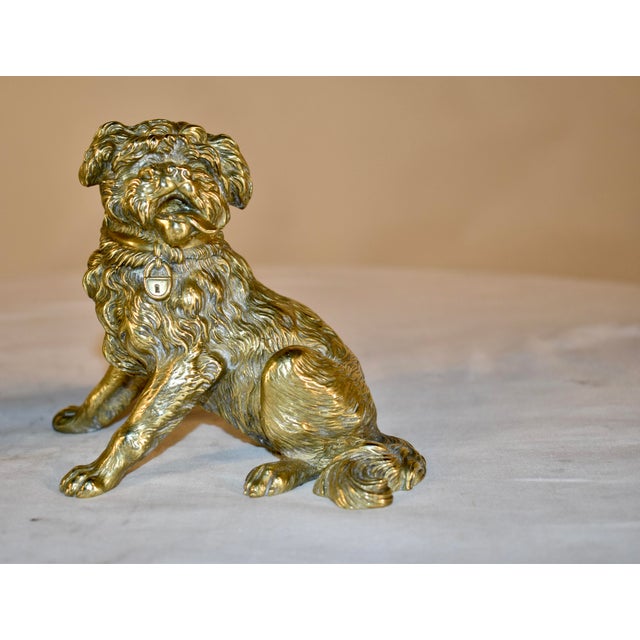 French Pair of 19th Century French Bronze Brussels Griffon Figures For Sale - Image 3 of 12