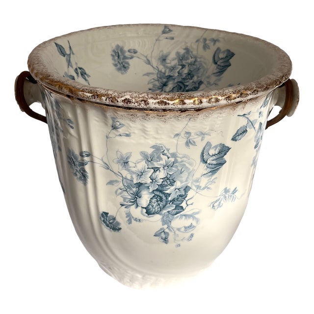 Antique Edwardian Ceramic Slop Jar by John Maddock & Sons, 1890s For Sale