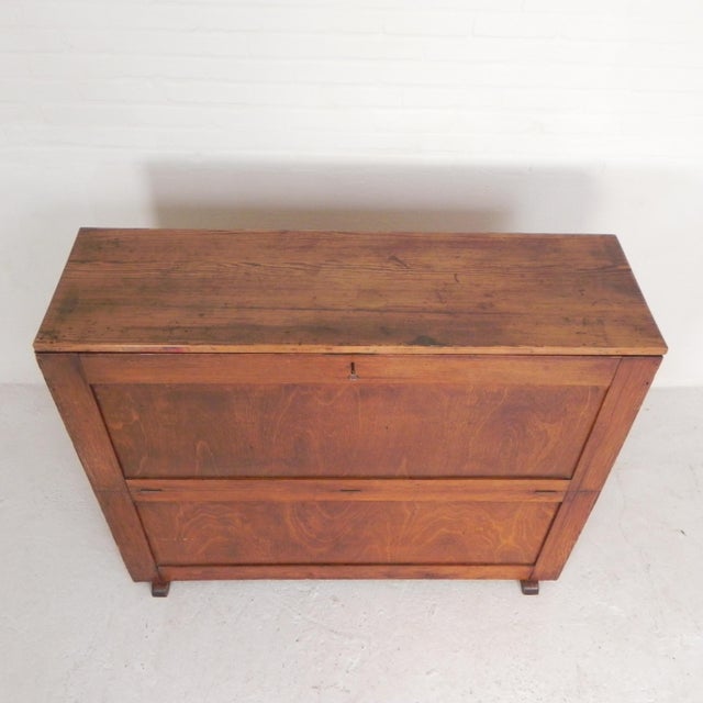 1930s Pine School Chart Cabinet, 1930s For Sale - Image 5 of 18