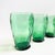 Mid Century Green Crinkle Glass Tumblers - Set of 4 For Sale - Image 4 of 12