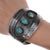 6 3/8" vintage Navajo shadowbox peyotebird cuff bracelet with turquoise Marked or unmarked as shown in pics, weight and...
