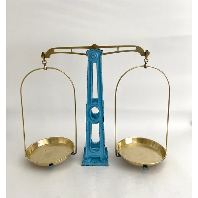 Vintage French Eiffel Tower Balance Scale For Sale - Image 9 of 11