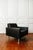 Armchair in Black Imitation Leather, 1960 For Sale - Image 6 of 8
