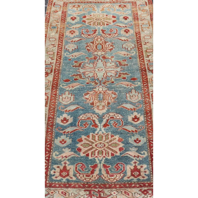 Antique 1920s Persian Hamadan Rug - 3'1" X 6'3" For Sale In Atlanta - Image 6 of 11